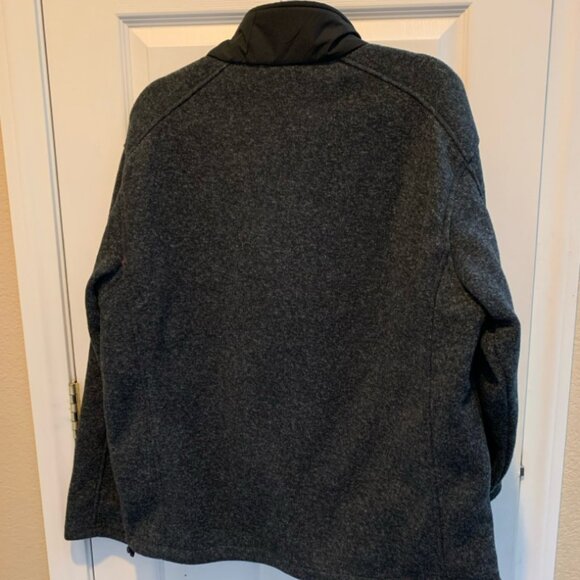 New Balance Black Gray Polar Fleece Zip up Jacket Men's Size XL - Picture 5 of 5
